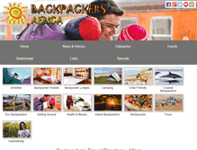 Tablet Screenshot of africa-backpackers.com